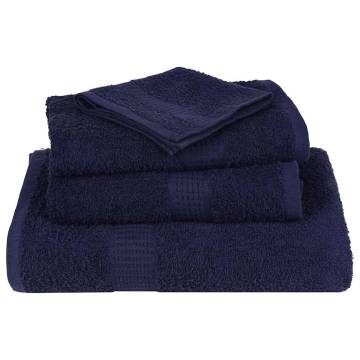  Sauna Towels 2 pcs Navy Blue 80x200 cm 360 gsm 100% Cotton