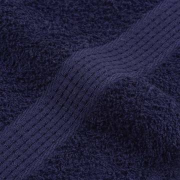  Sauna Towels 2 pcs Navy Blue 80x200 cm 360 gsm 100% Cotton