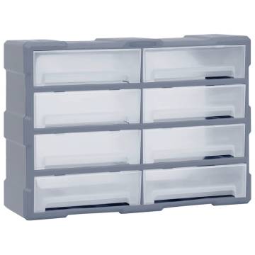 Multi-drawer Organiser with 8 Big Drawers 52x16x37 cm