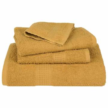  Soap Towels 4 pcs Gold 30x30 cm 360 gsm 100% Cotton