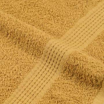  Sauna Towels 2 pcs Gold 80x200 cm 360 gsm 100% Cotton