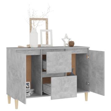 Sideboard Concrete Grey 103.5x35x70 cm Engineered Wood