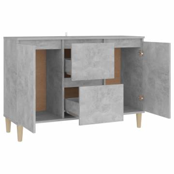 Sideboard Concrete Grey 103.5x35x70 cm Engineered Wood