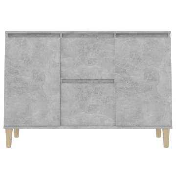 Sideboard Concrete Grey 103.5x35x70 cm Engineered Wood