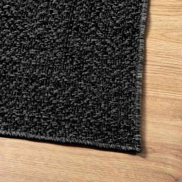  Rug ZIZUR Anthracite 80x150 cm Jute Look Indoor and Outdoor