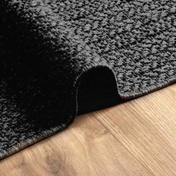  Rug ZIZUR Anthracite 80x150 cm Jute Look Indoor and Outdoor