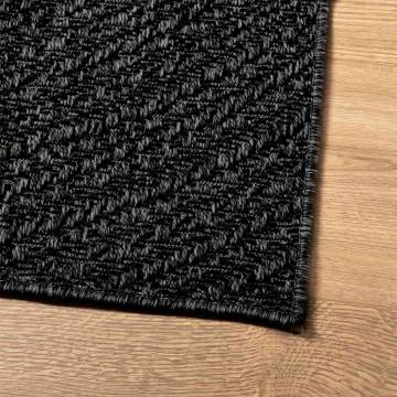  Rug ZIZUR Anthracite 60x110 cm Jute Look Indoor and Outdoor