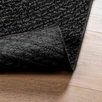  Rug ZIZUR Anthracite 60x110 cm Jute Look Indoor and Outdoor