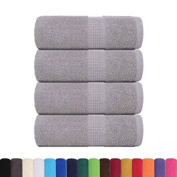  Soap Towels 4 pcs Grey 30x30 cm 360 gsm 100% Cotton