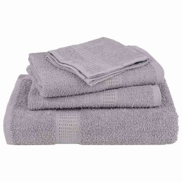  Hand Towels 4 pcs Grey 50x100 cm 360 gsm 100% Cotton