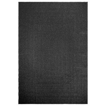  Rug ZIZUR Anthracite 200x290 cm Jute Look Indoor and Outdoor