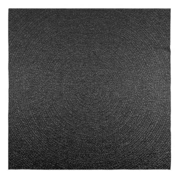  Rug ZIZUR Anthracite 200x200 cm Jute Look Indoor and Outdoor