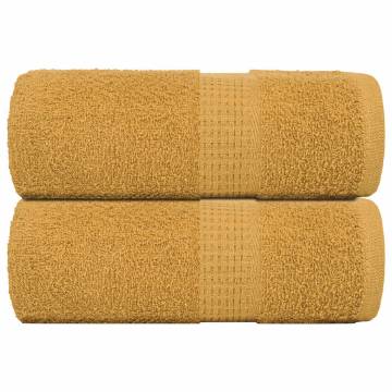  Soap Towels 2 pcs Gold 30x30 cm 360 gsm 100% Cotton