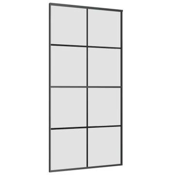  Sliding Door with Hardware Set 102,5x205 cm ESG Glass&Aluminium