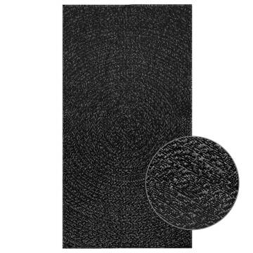  Rug ZIZUR Anthracite 80x150 cm Jute Look Indoor and Outdoor