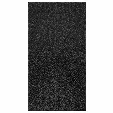  Rug ZIZUR Anthracite 80x150 cm Jute Look Indoor and Outdoor