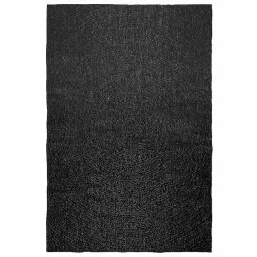  Rug ZIZUR Anthracite 160x230 cm Jute Look Indoor and Outdoor