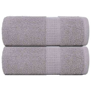  Soap Towels 2 pcs Grey 30x30 cm 360 gsm 100% Cotton