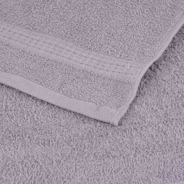  Sauna Towels 2 pcs Grey 80x200 cm 360 gsm 100% Cotton