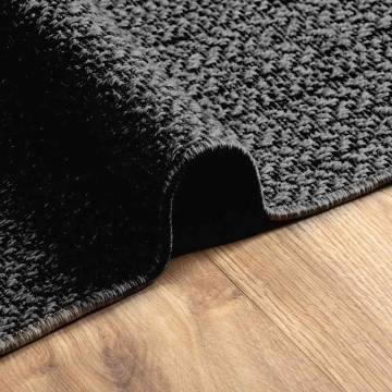  Rug ZIZUR Anthracite 80x200 cm Jute Look Indoor and Outdoor