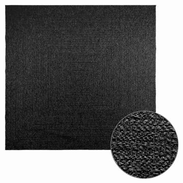  Rug ZIZUR Anthracite 240x240 cm Jute Look Indoor and Outdoor