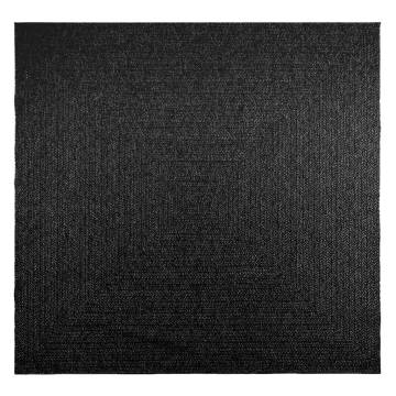  Rug ZIZUR Anthracite 240x240 cm Jute Look Indoor and Outdoor