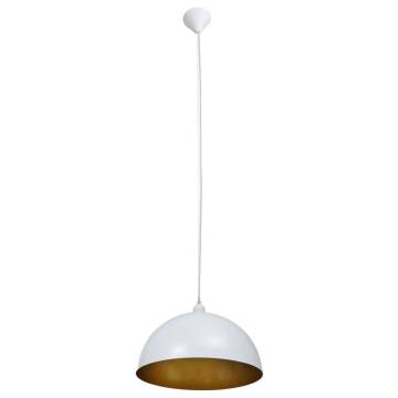 Ceiling Lamp 2 pcs Height-adjustable Semi-spherical White