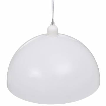 Ceiling Lamp 2 pcs Height-adjustable Semi-spherical White