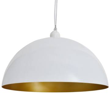 Ceiling Lamp 2 pcs Height-adjustable Semi-spherical White