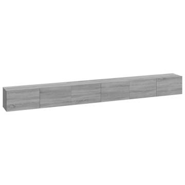 3 Piece TV Cabinet Set Grey Sonoma Engineered Wood