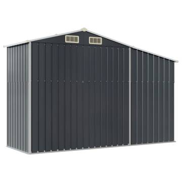 Garden Shed Anthracite 277x93x179 cm Galvanised Steel