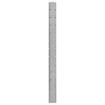 Garden Fence Posts 10 pcs Silver 260 cm Galvanised Steel