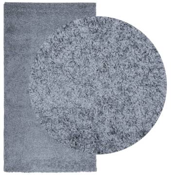 Shaggy Rug High Pile Modern Blue 60x110 cm