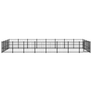 Outdoor Dog Kennel Steel 30.11 m²