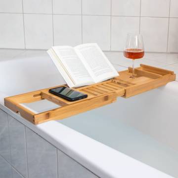 HI Bamboo Adjustable Bath Tray (70-105)x22x4 cm