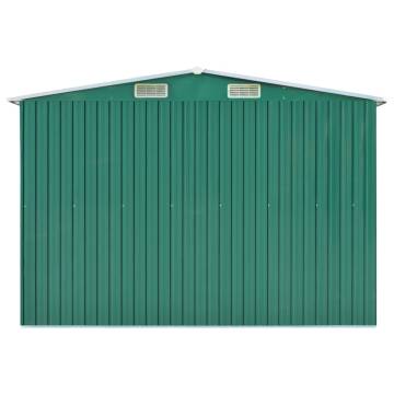 Garden Shed Green 257x779x181 cm Galvanised steel