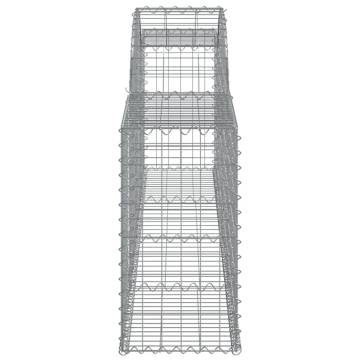 Arched Gabion Baskets 12 pcs 300x30x60/80 cm Galvanised Iron