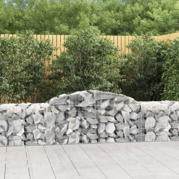 Arched Gabion Baskets 12 pcs 300x50x60/80 cm Galvanised Iron