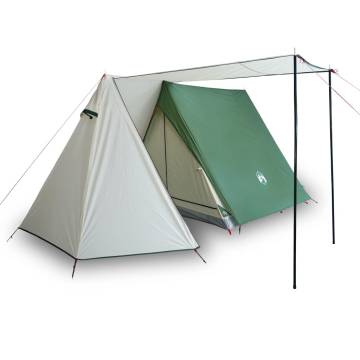 Camping Tent 3-Person Green Blackout Fabric Waterproof