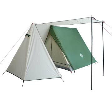 Camping Tent 3-Person Green Blackout Fabric Waterproof