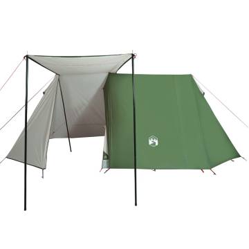 Camping Tent 3-Person Green Blackout Fabric Waterproof