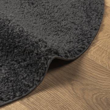 Shaggy Rug High Pile Modern Anthracite Ã˜ 280 cm