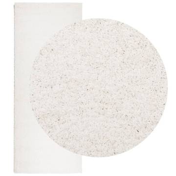 Shaggy Rug High Pile Modern Cream 80x200 cm