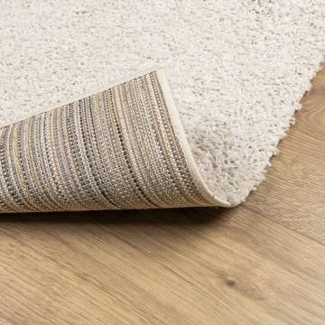 Shaggy Rug High Pile Modern Cream 80x200 cm