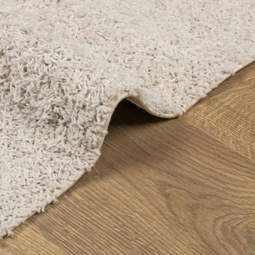 Shaggy Rug High Pile Modern Cream 80x200 cm