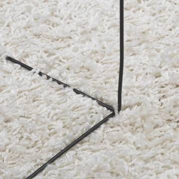 Shaggy Rug High Pile Modern Cream 80x200 cm