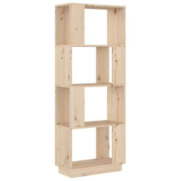 Book Cabinet/Room Divider 51x25x132 cm Solid Wood Pine