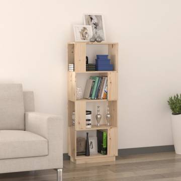 Book Cabinet/Room Divider 51x25x132 cm Solid Wood Pine