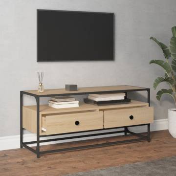 TV Cabinet Sonoma Oak 100x35x45 cm Engineered Wood