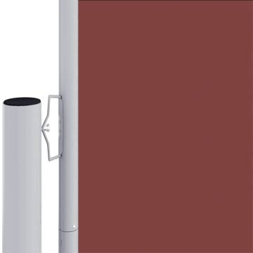 Retractable Side Awning Brown 180x1200 cm